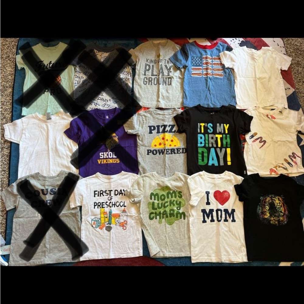 Bundle of 38 4T shirts